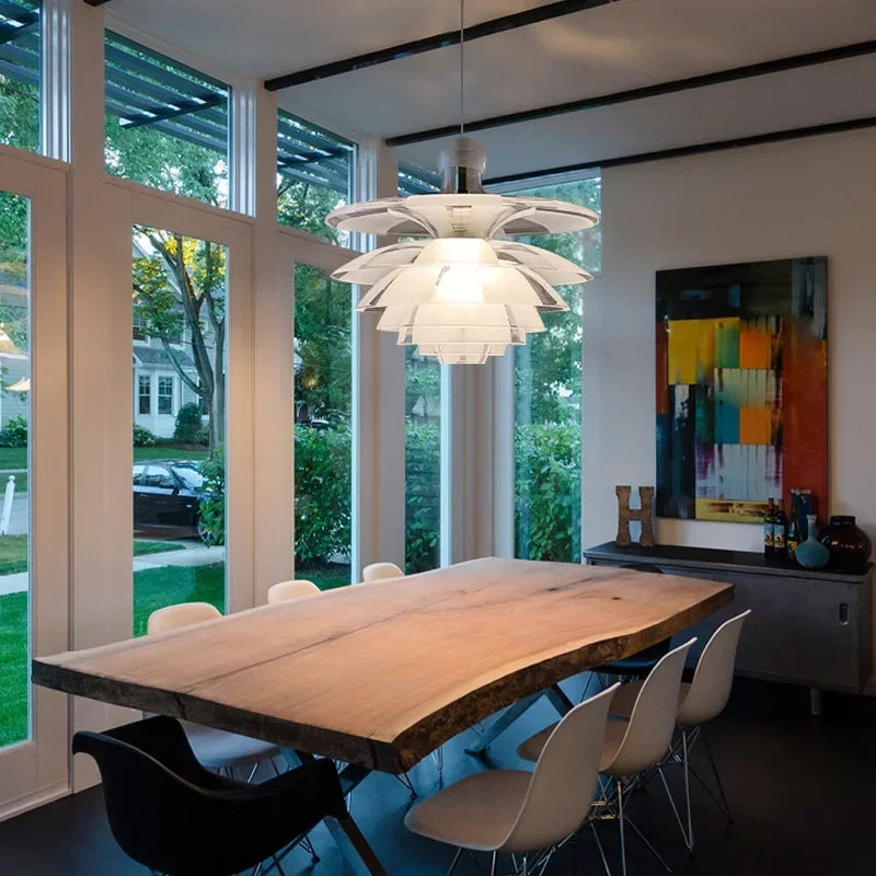 suspension créative en verre design pomme de pin décoratif