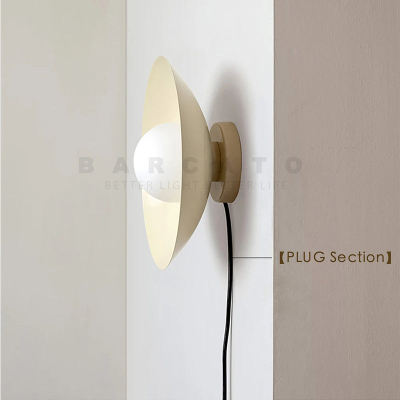 Plafonniers nordiques chambre d'enfants abat-jour en métal coloré 110V 220V Beige rouge G9 lampe moderne pour couloir allée intérieur créatif