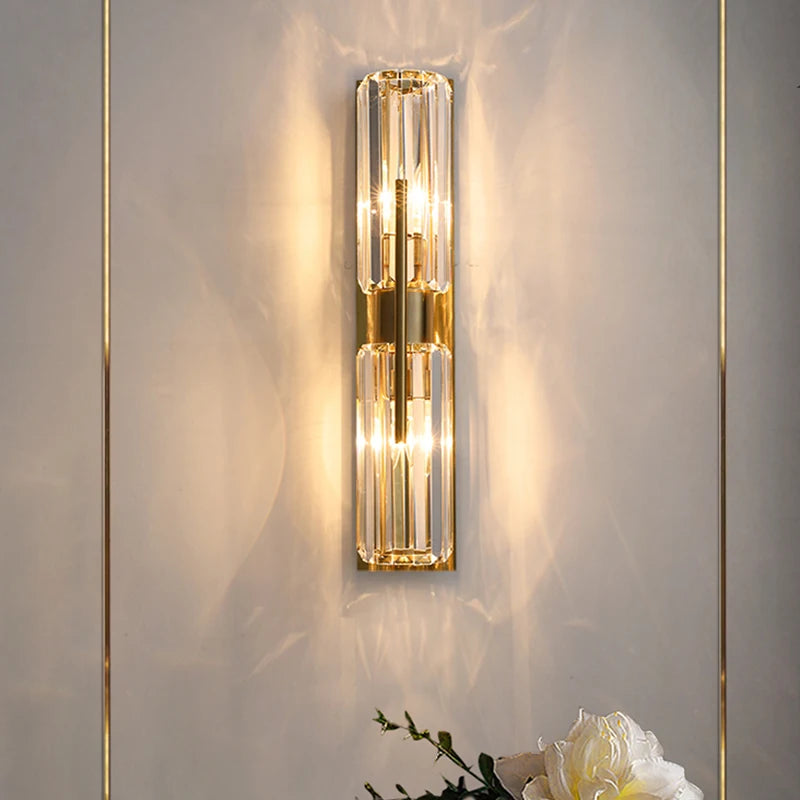 Applique murale nordique en verre de luxe