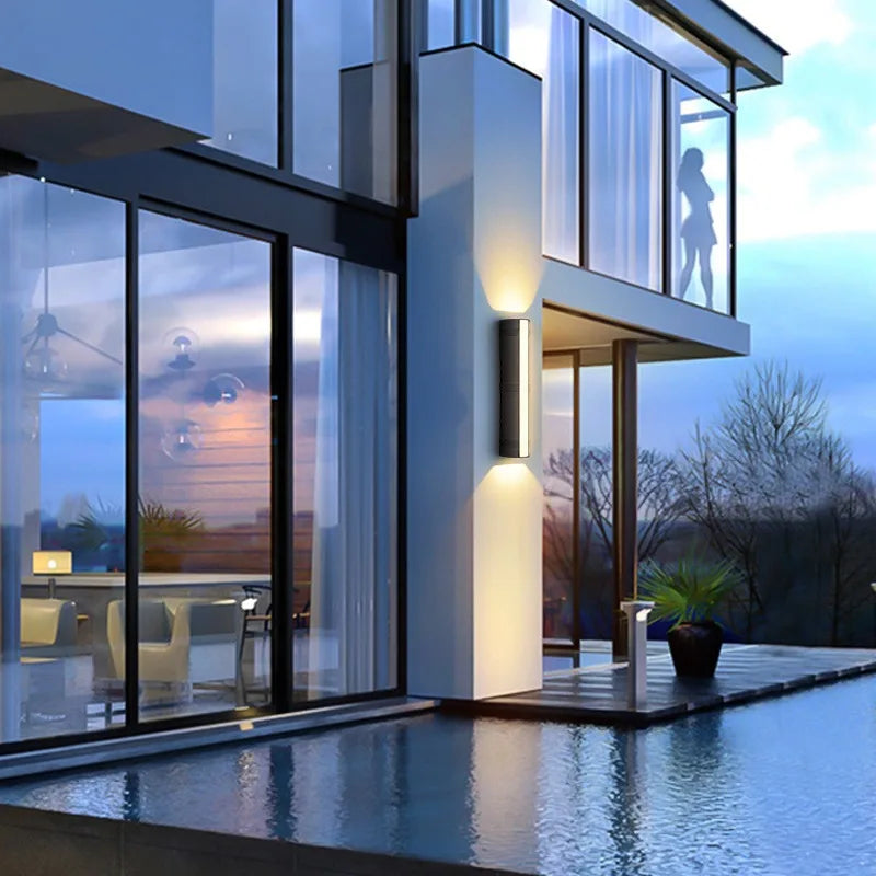 applique murale led étanche pour extérieur en aluminium