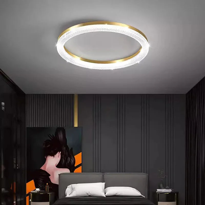 plafonnier led rond ou carré nordique pour décoration de luxe