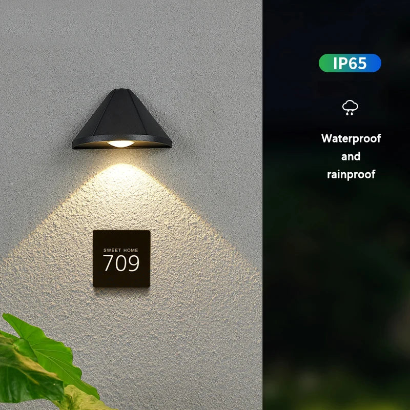 Applique murale LED lumière extérieure intérieure étanche IP65 porche jardin applique applique balcon terrasse décoration éclairage lampe