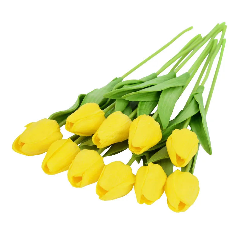 lot de 10 tulipes artificielles pour décoration de mariage et jardin