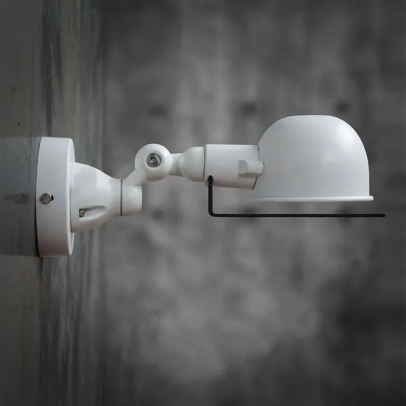 applique murale rétractable bras oscillant avec interrupteur loft