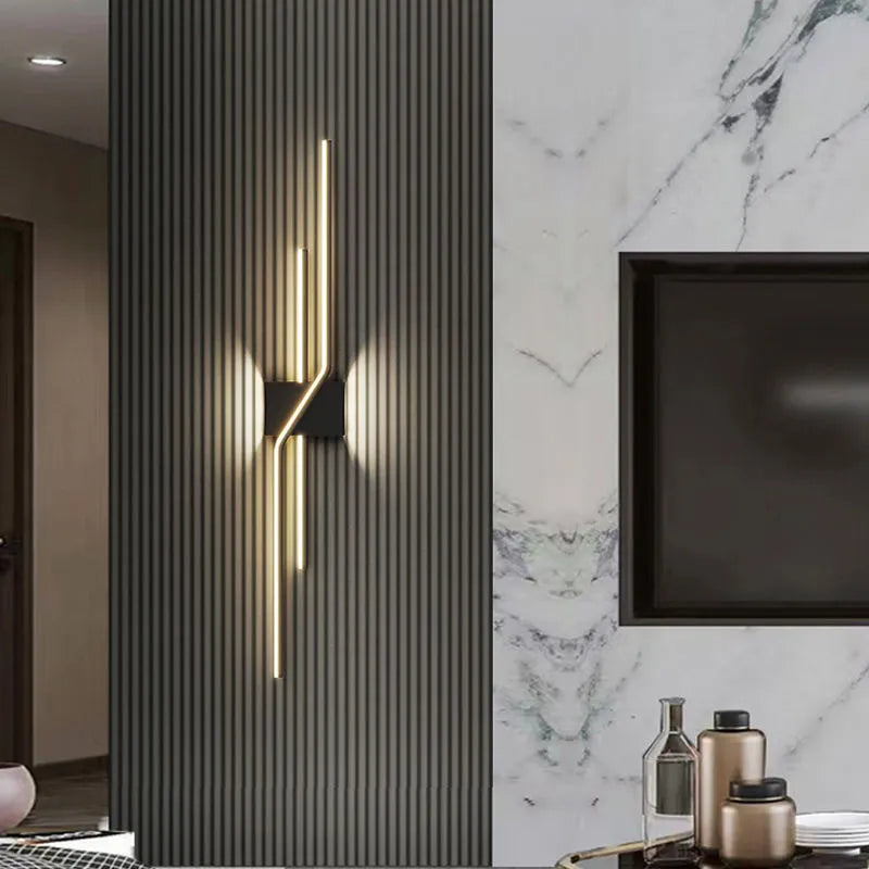 Applique murale LED modernes noir blanc maison intérieur éclairage applique murale