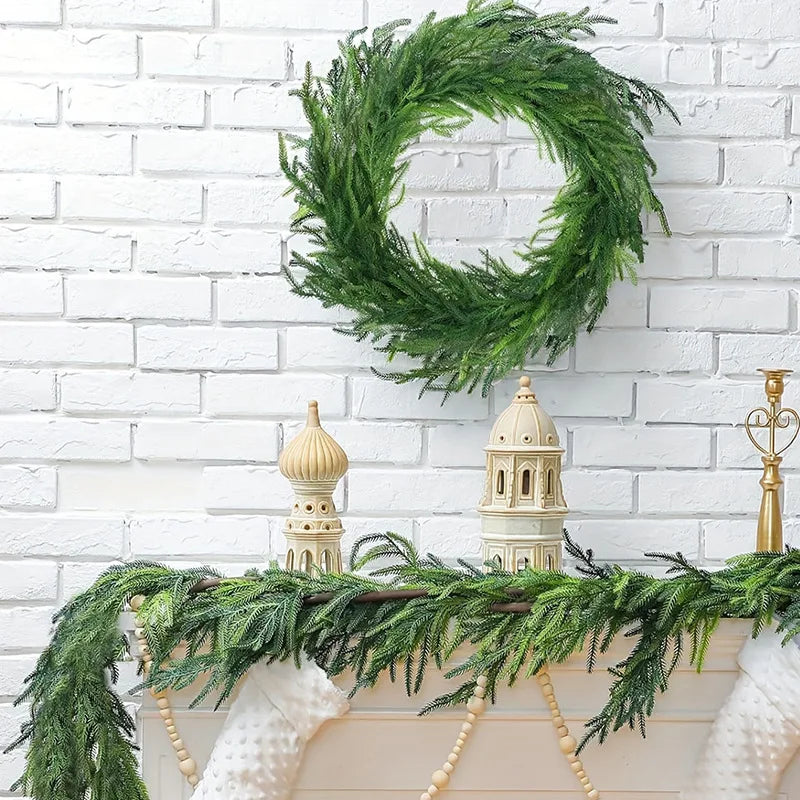 guirlande artificielle de noël pour décoration festive et mariage