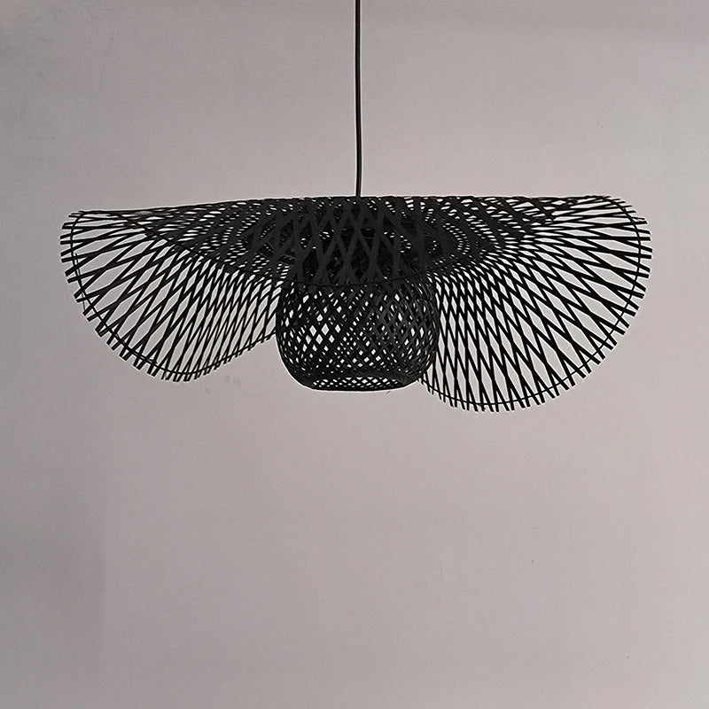 Style chinois LED E27 bambou lampes suspendues maison éclairage créatif pour Tatami salle à manger Restaurant Suspension Luminaire