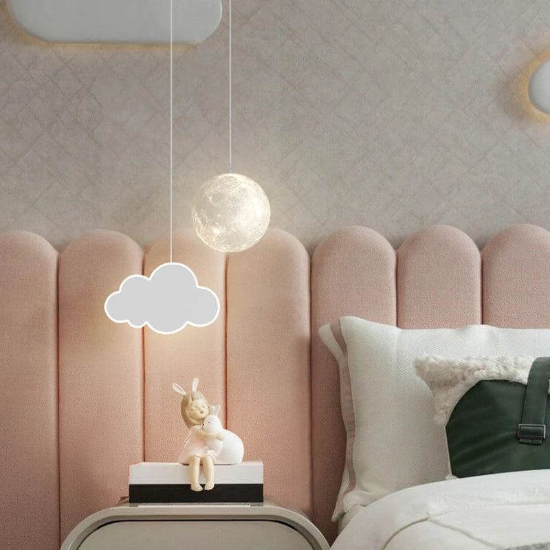 suspension led design dessin animé pour chambre d'enfant