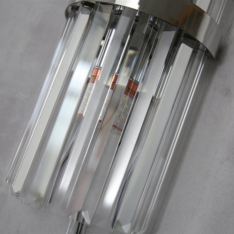 applique murale luxueuse en cristal pour décoration intérieure