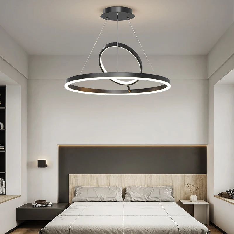 lustre led moderne nordique simple style anneau