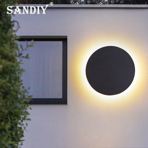 applique extérieure sandiy étanche forme éclipse simple