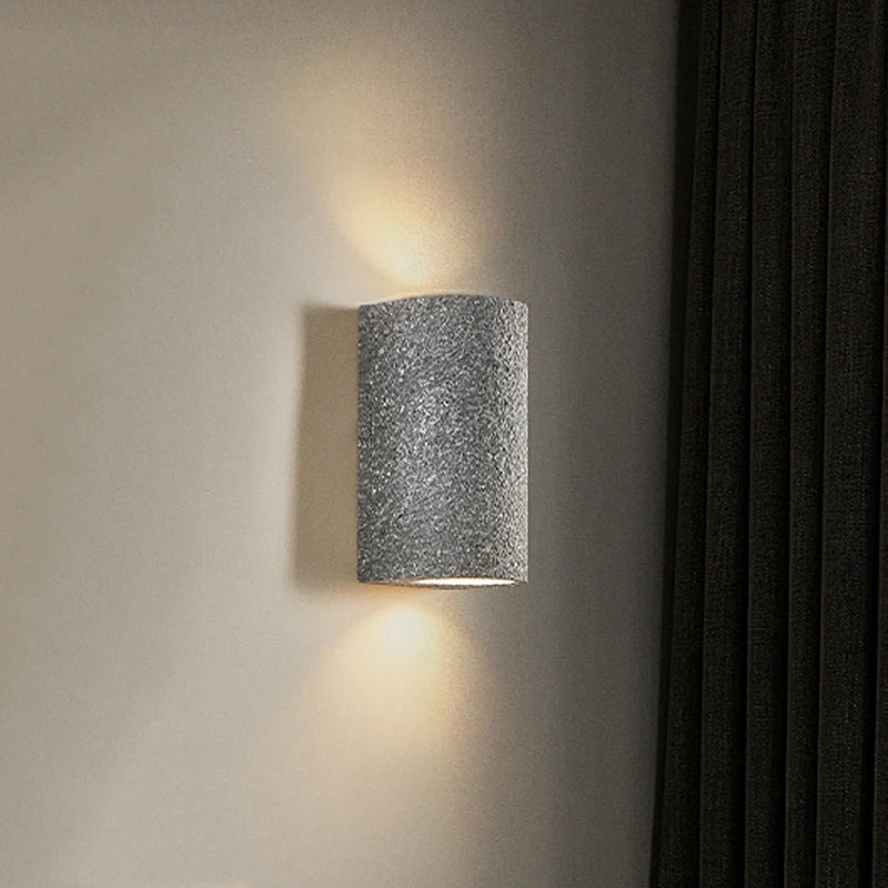 applique murale led wabi-sabi japonais rétro en ciment