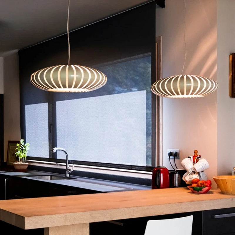 Plafonnier LED moderne chambre créative chaude citrouille Restaurant décor