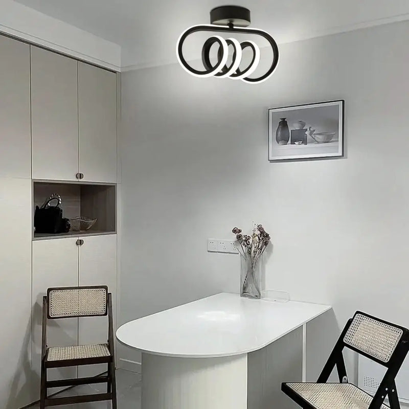 plafonnier led moderne monté en surface pour allée nordic