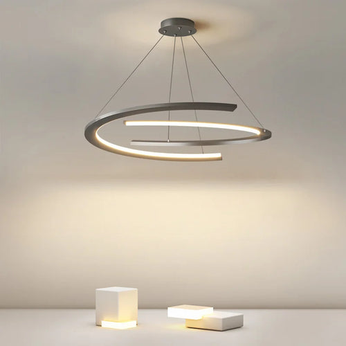 suspension design nordique moderne simple anneau luminaire