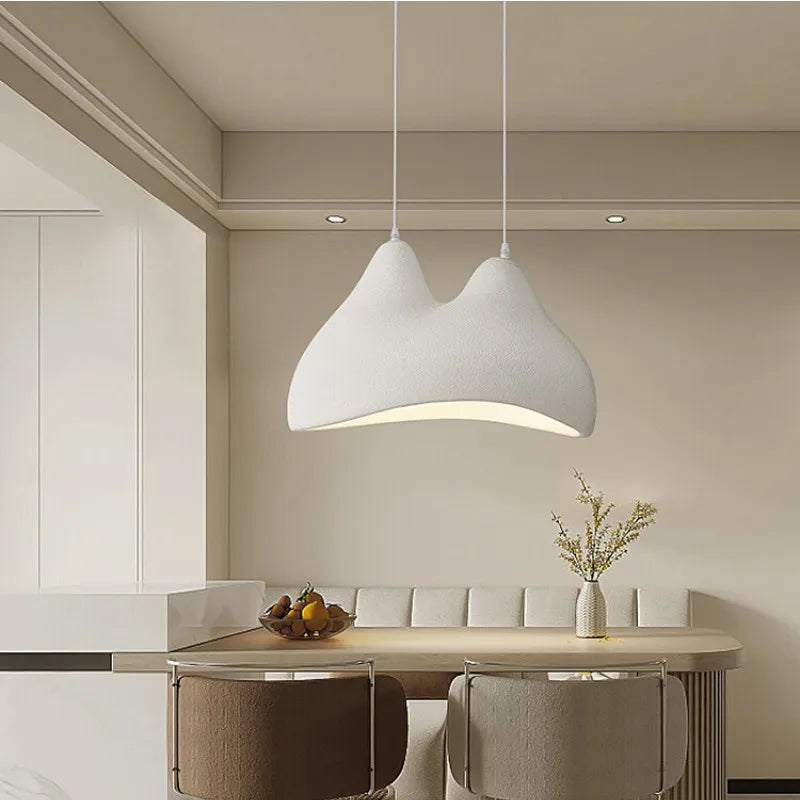 suspension Nordique Wabi Sabi E27 lumières Restaurant style crème chambre décoration de la maison LED