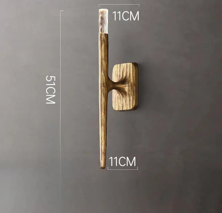 applique murale led en bronze antique design élégant pour intérieur moderne