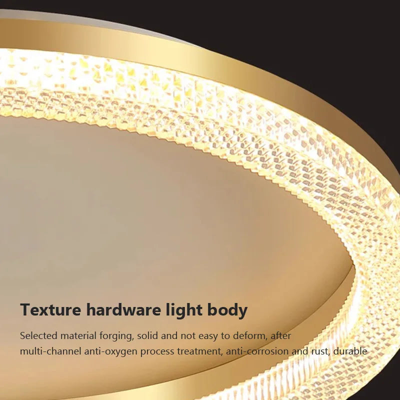 plafonnier led rond ou carré nordique pour décoration de luxe