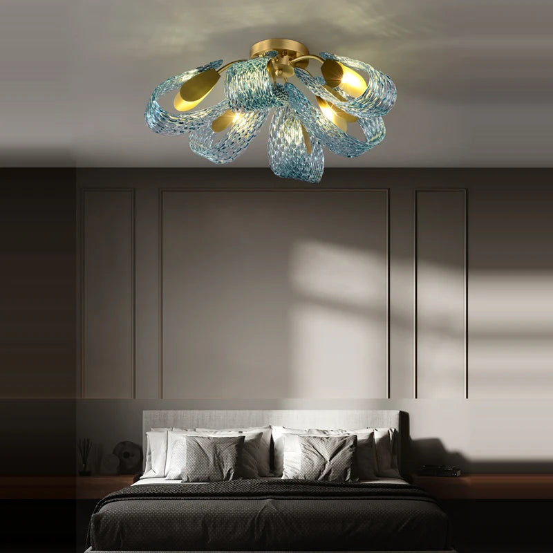 lustre led cristal suspension éclairage luminaire lampara