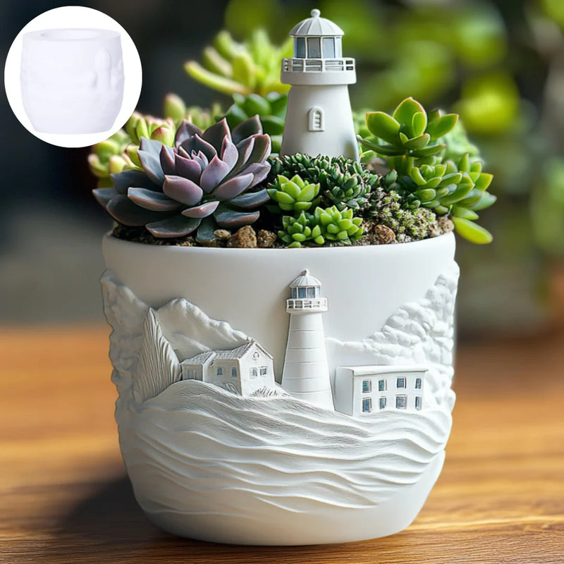 moule en silicone pour pot de fleurs et rangement décoratif