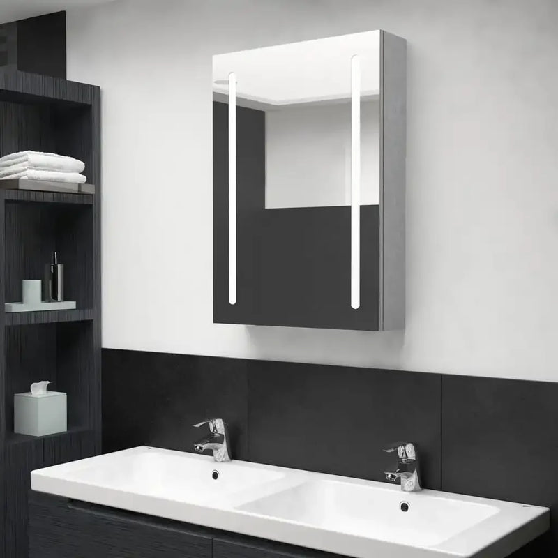 meuble moderne de rangement avec éclairage intégré pour chambre