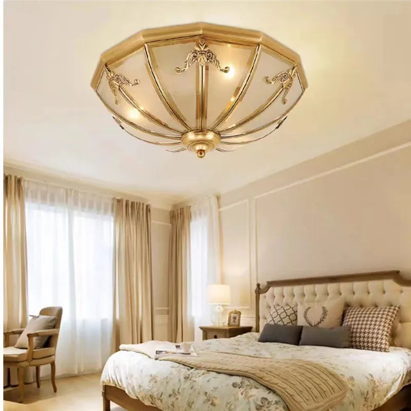 plafonnier nordique en métal et verre pour extérieur et intérieur