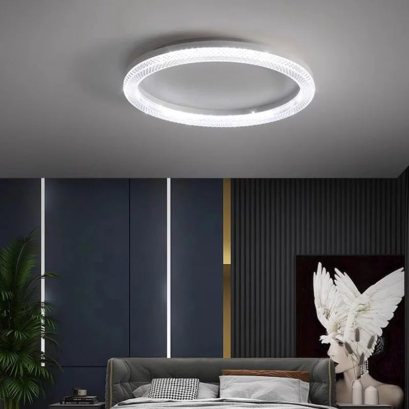 plafonnier led rond ou carré nordique pour décoration de luxe