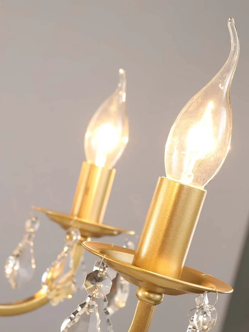 Lustres en cristal Vintage plafond suspension lumière Design classique luminaire pour salle à manger décor à la maison bougie plafonnier