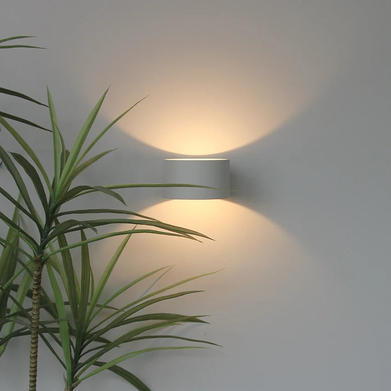 applique murale led ronde en aluminium pour décoration hôtelière