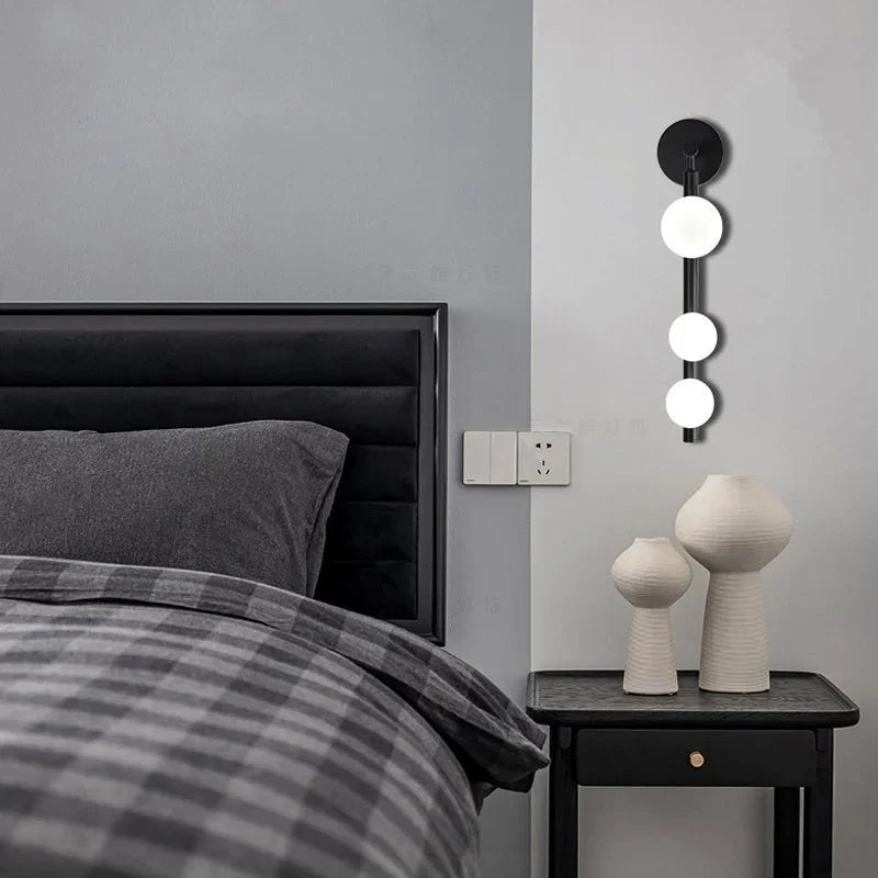 applique murale LED en verre blanc maison salon applique or/noir boutique G9 ampoule chambre applique murale Luminaire