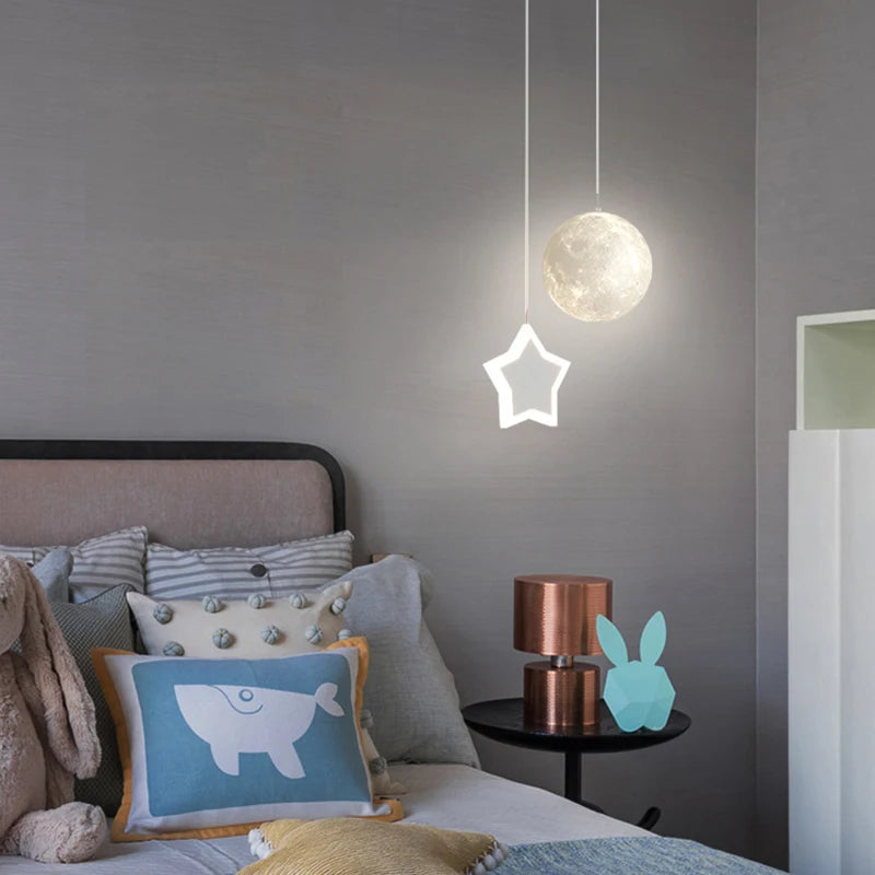 suspension led design dessin animé pour chambre d'enfant