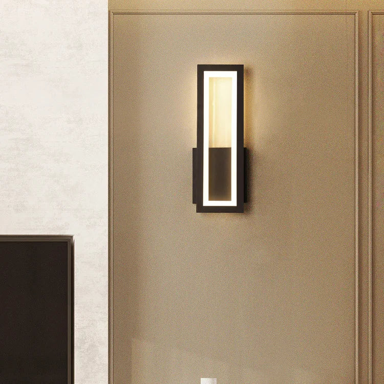 applique murale minimalistes modernes maison led applique noir blanc allée