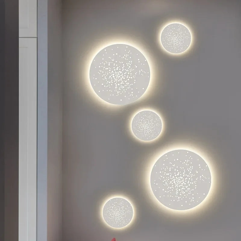 applique led murale moderne décorative pour fond d'art