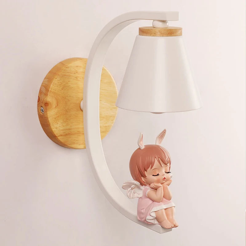 Applique murale nordiques décor à la maison appliques murales pour lecture ange fille chambre lit Led miroir luminaires Loft industriel Luminaria