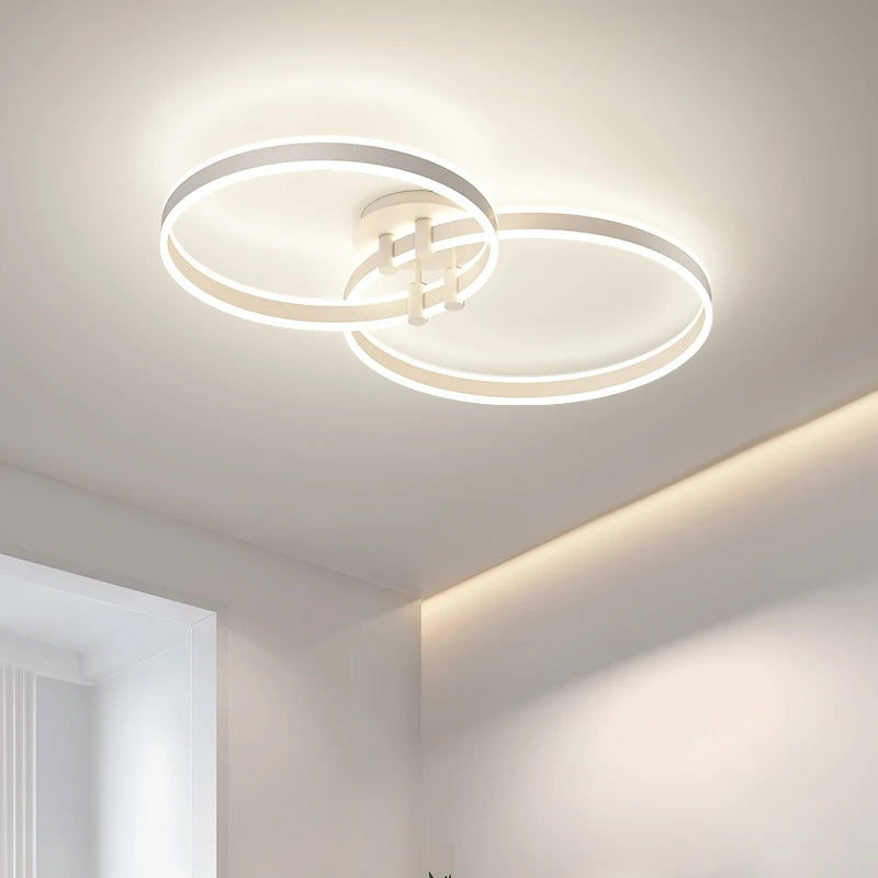 lustre led en acrylique avec lumières haut et bas