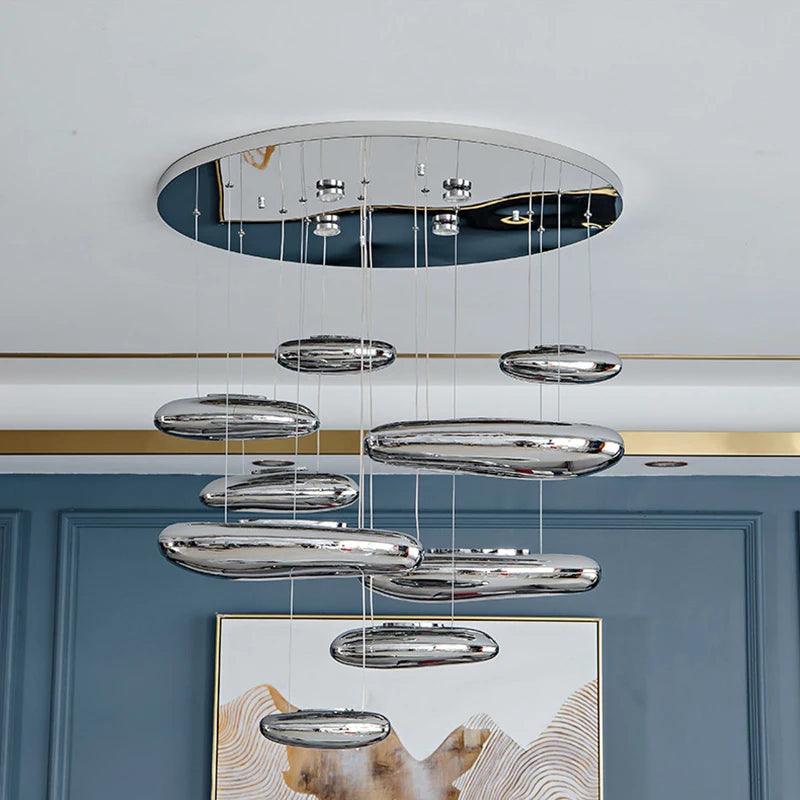 Plafonnier led moderne goutte décoré