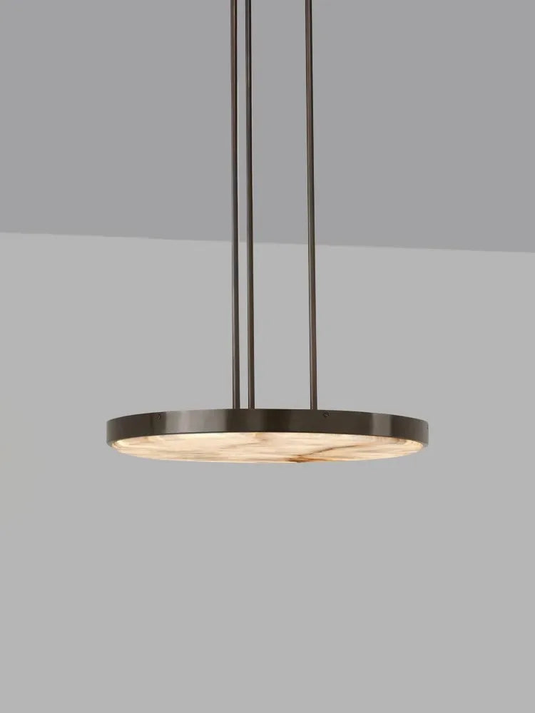 Lustre rétro en marbre noir