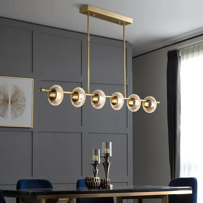 lustre moderne en cristal design pour décoration intérieure