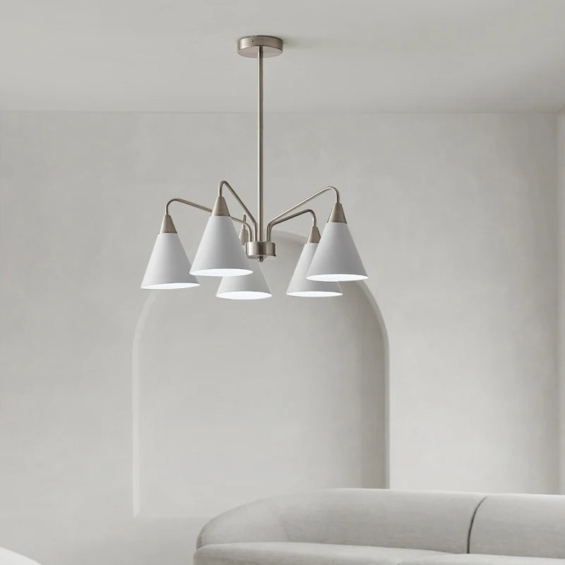 lustre rétro de style médiéval design minimaliste en fer