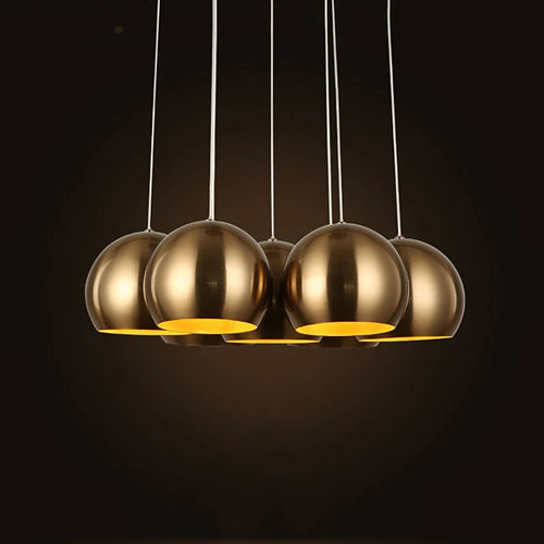 suspension métal boule style américain rétro pour restaurant et bar