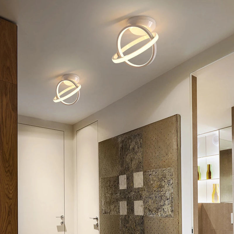 plafonnier moderne à leds pour éclairage de couloir maison