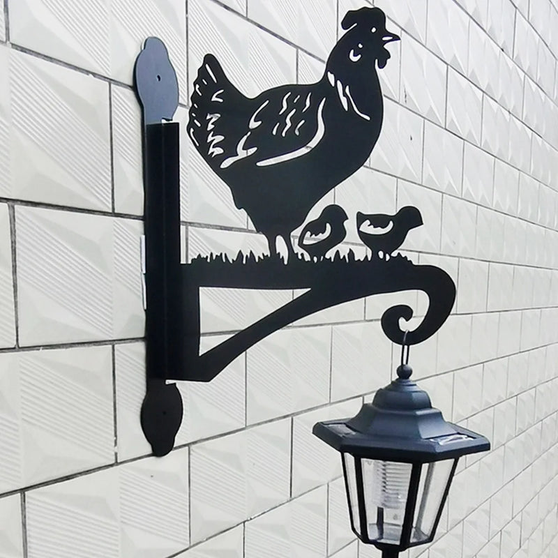 applique murale extérieure solaire pour jardin et oiseaux