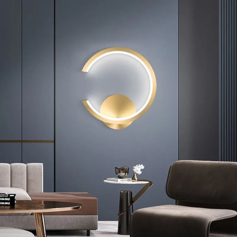 lampe applique murale aluminium minimaliste
