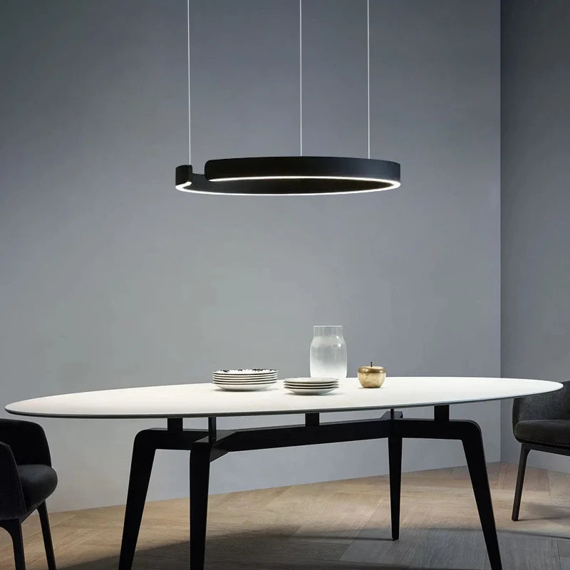 Anneau nordique suspension LED lampe réglable pour salle à manger salon Table centrale cuisine lustre décor à la maison lustres luminaire