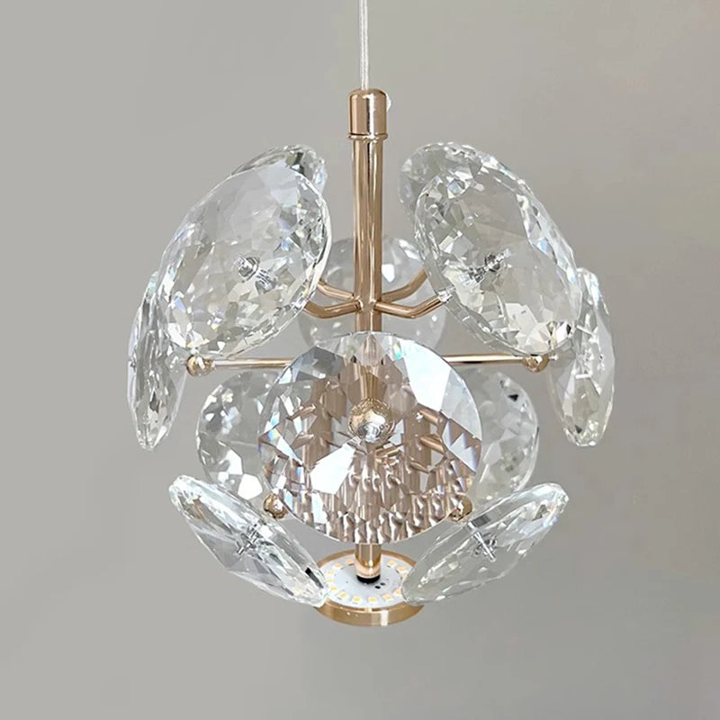 Lumière moderne luxe lustres en cristal chambre lampes de chevet nordique minimaliste décor à la maison bureau allée lustre éclairage intérieur