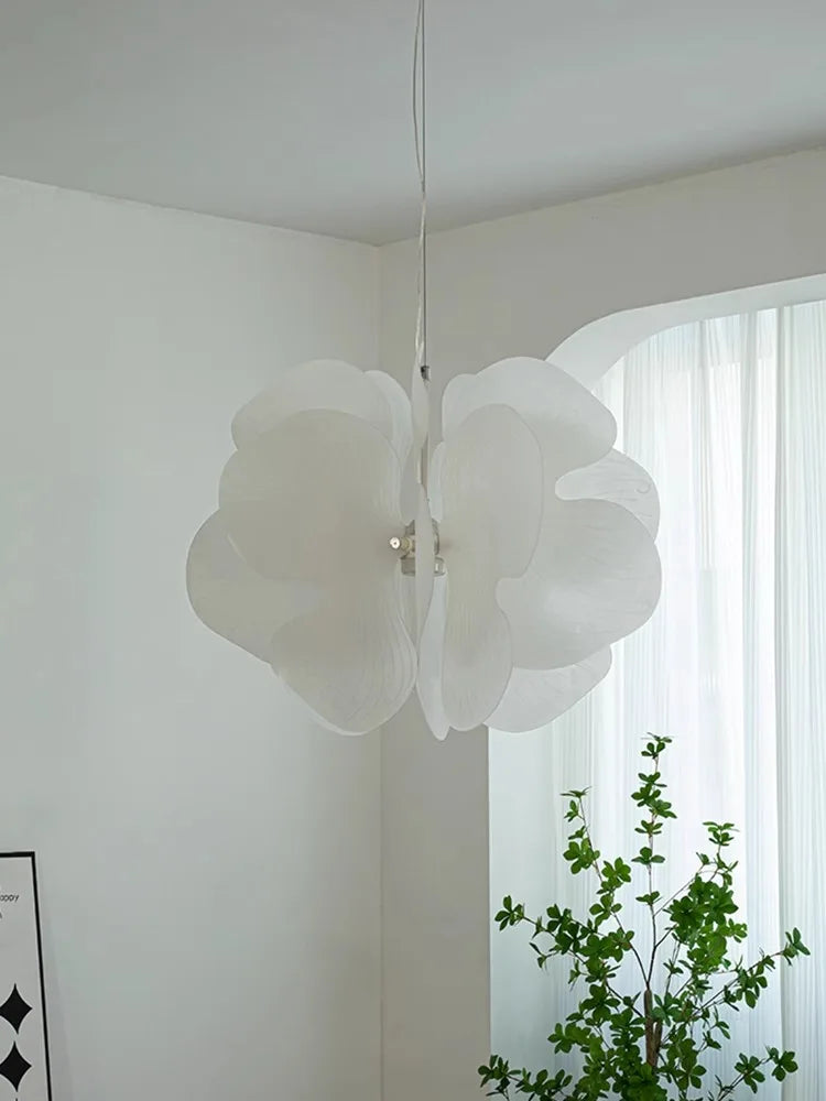 lustre en acrylique avec suspension led papillon nordique