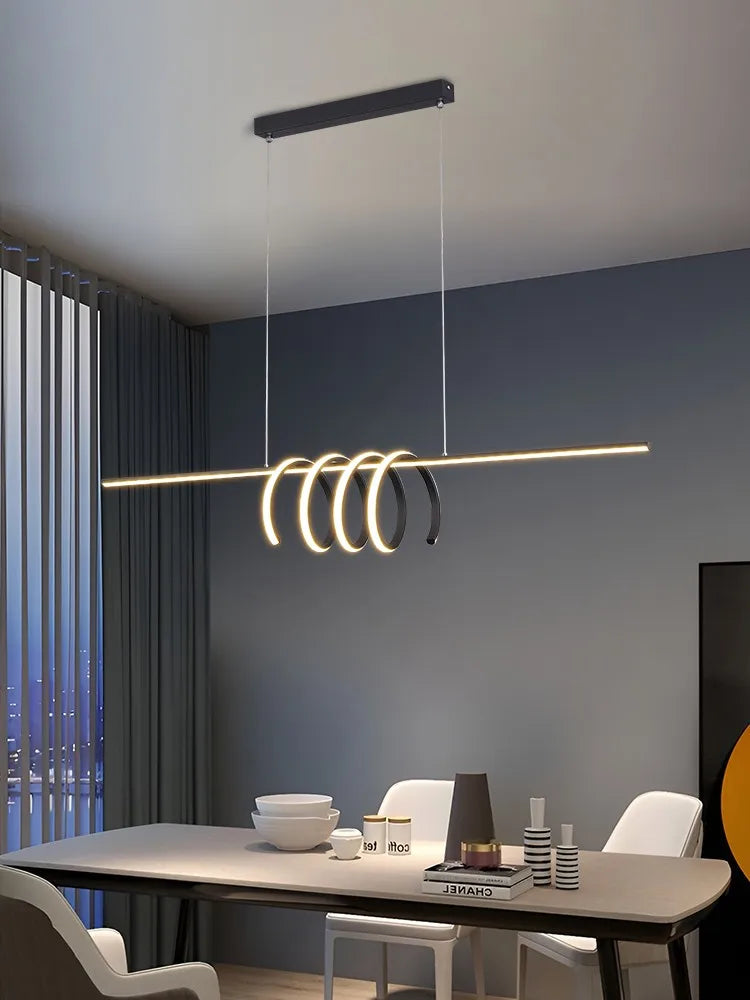 lustre led moderne minimaliste nordique art ligne barre