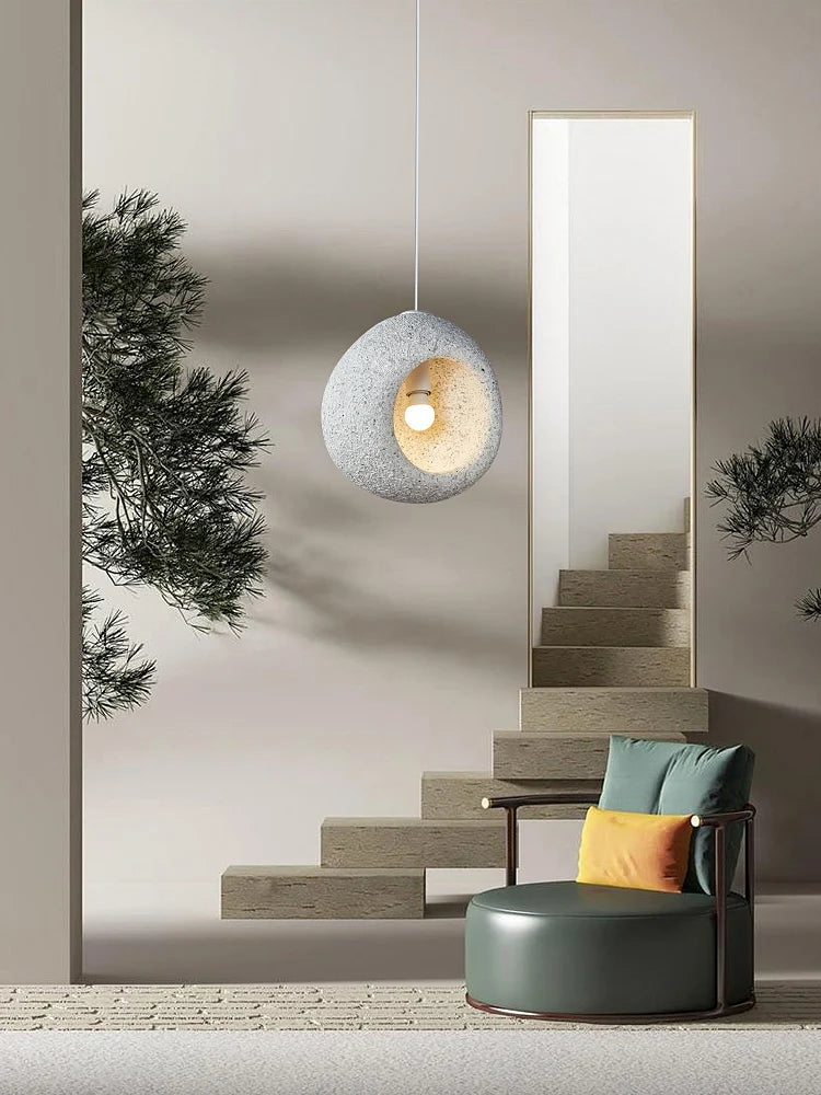 suspension led nordique wabi sabi simple et créative personnalisée