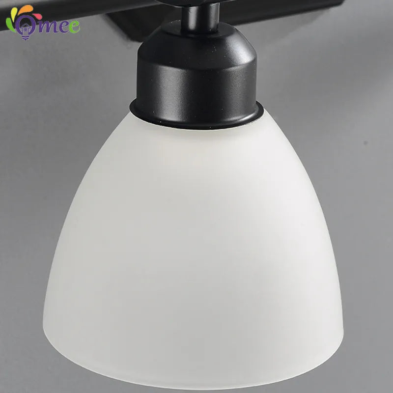 OMEE applique murale LED moderne AC90-260V applique murale salle de bains Vintage miroir lumières luminaire applique noir Bronze éclairage