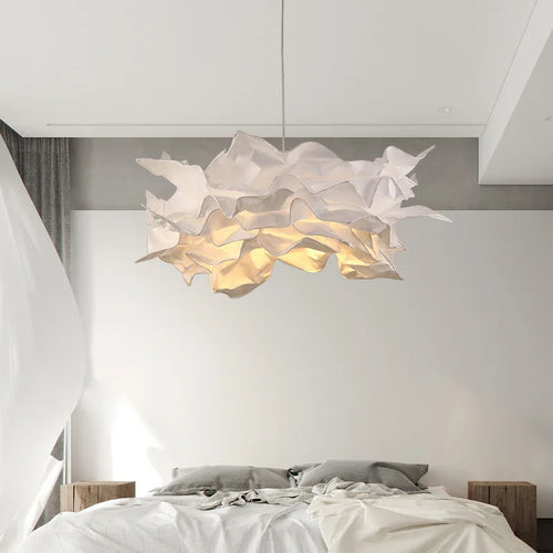 lampe suspendue en papier blanc pour éclairage plafond magasin restaurant